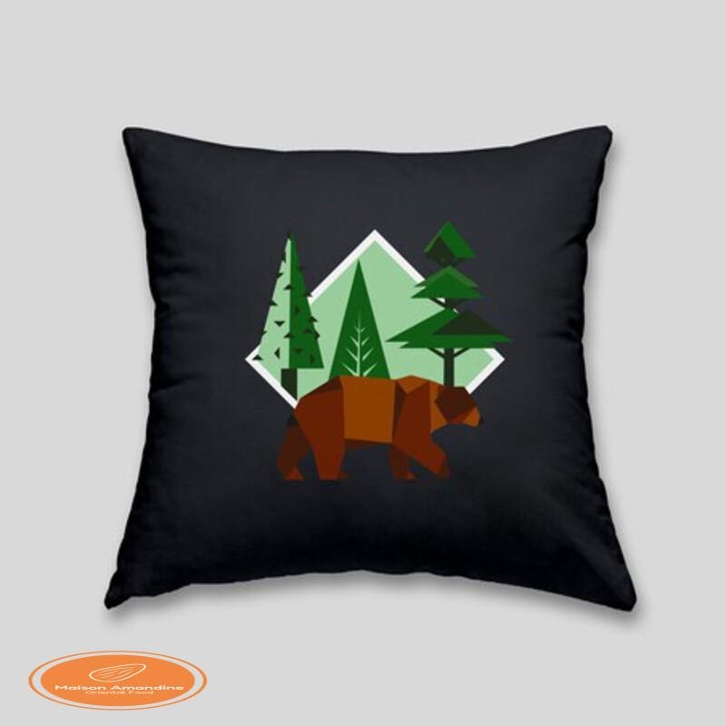 Brown bear cushion