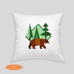 Brown bear cushion