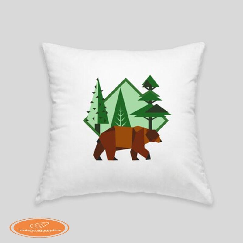 Brown bear cushion