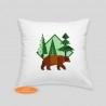 Brown bear cushion