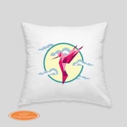 Hummingbird cushion