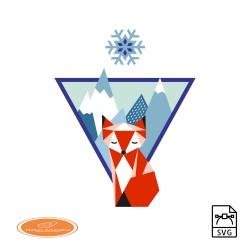 Mountain fox - Vector graphics