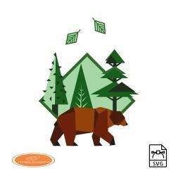 Brown bear - Vector graphics