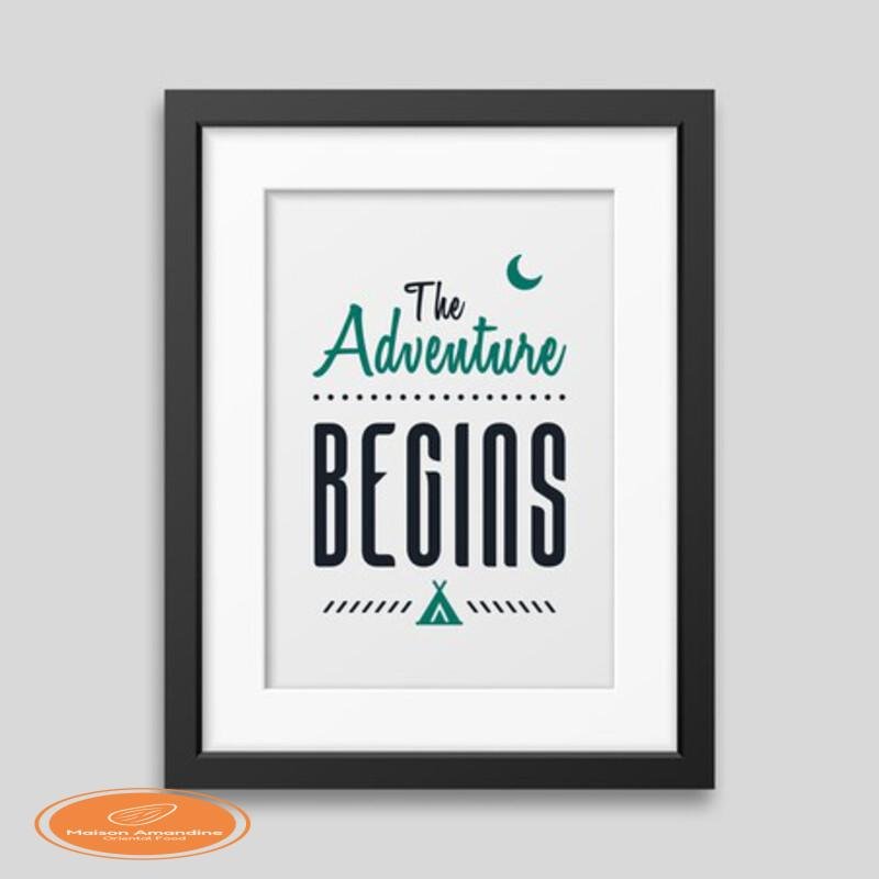 The adventure begins Framed poster